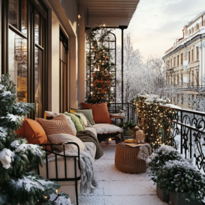 balcon en hiver